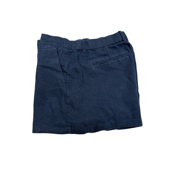 Abercrombie Fitch Linen Collection Women's Navy Linen Shorts Size 33 - Picture 3 of 5